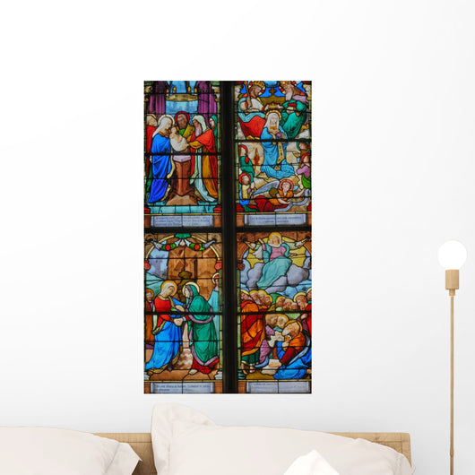 France Stained Glass Window Wall Decal
