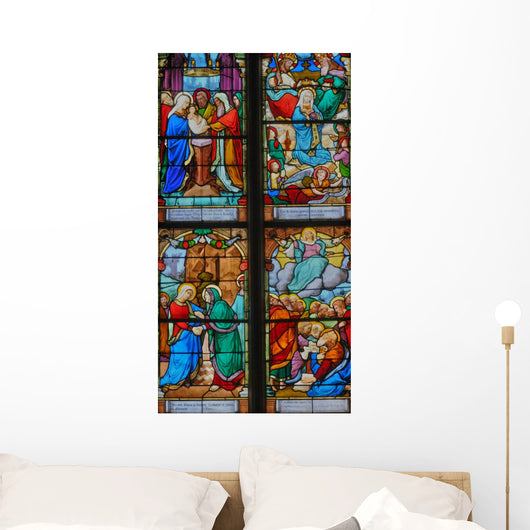 France Stained Glass Window Wall Decal