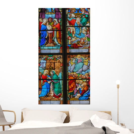 France Stained Glass Window Wall Decal