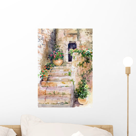 Flowers Watercolor Wall Decal