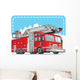 Red Fire Truck or Wall Decal
