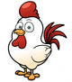 Vector Illustration Cartoon Chicken Wall Decal