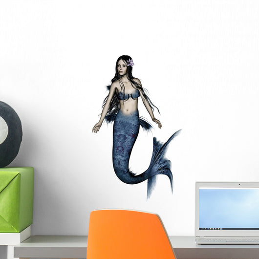 CG Blue Mermaid Wall Decal
