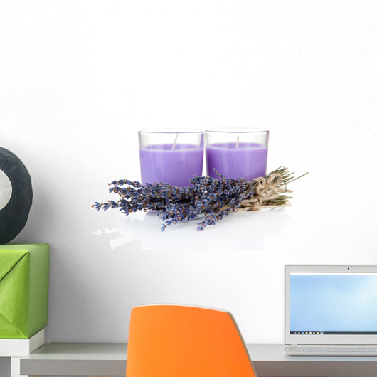 Lavender Candles with Fresh Wall Decal