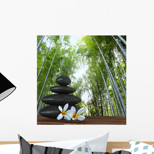 Zen Basalt Stones and Wall Decal
