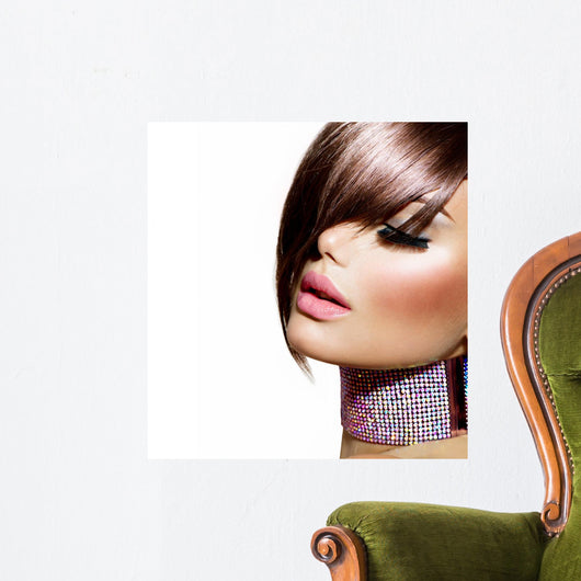 Hairstyle Beauty Model Girl Wall Decal