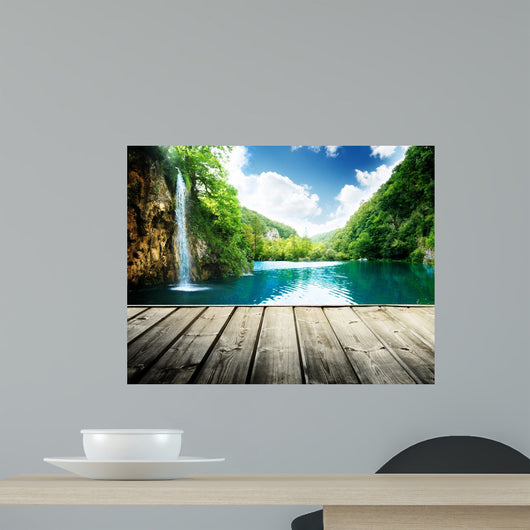 Waterfall Deep Forest Croatia Wall Decal
