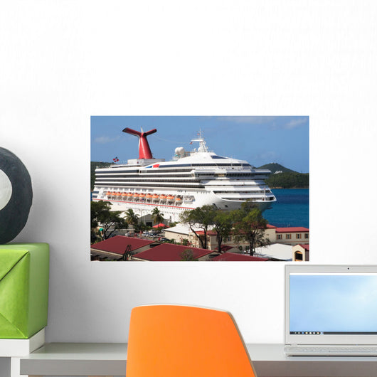 Caribbean Cruise Ship Wall Decal