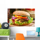 Closeup Homemade Hamburger with Wall Decal