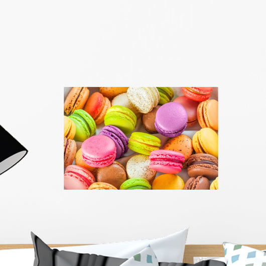 Traditional French Colorful Macarons Wall Decal