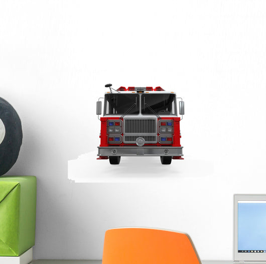 Fire Rescue Truck Wall Decal