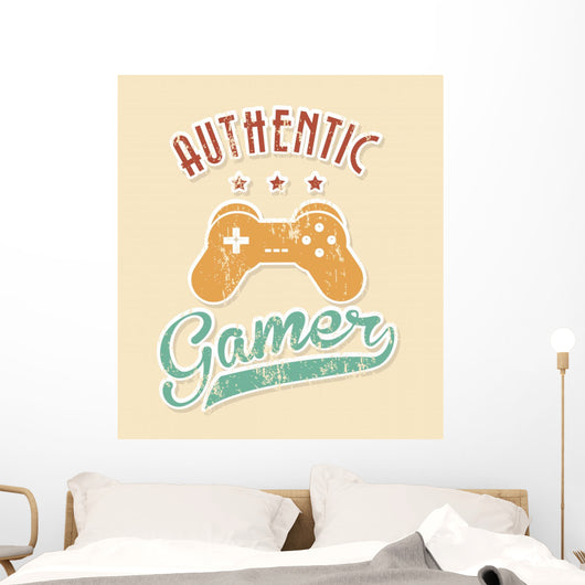 Authentic Gamer Wall Decal