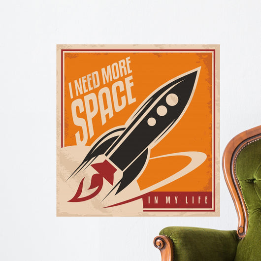 Retro Outer Space Wall Decal