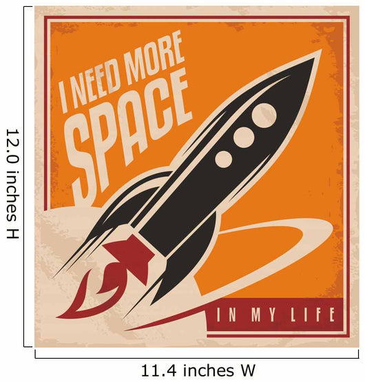 Retro Outer Space Wall Decal