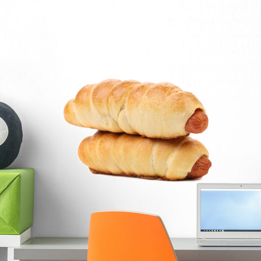 Sausage Rolls White Wall Decal