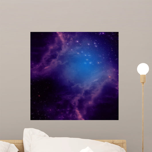 Space with Purple Clouds Wall Decal
