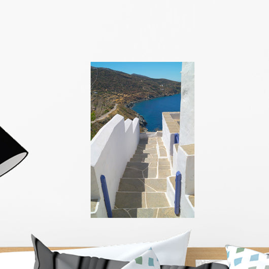 Traditional Greek Alley Sifnos Wall Decal