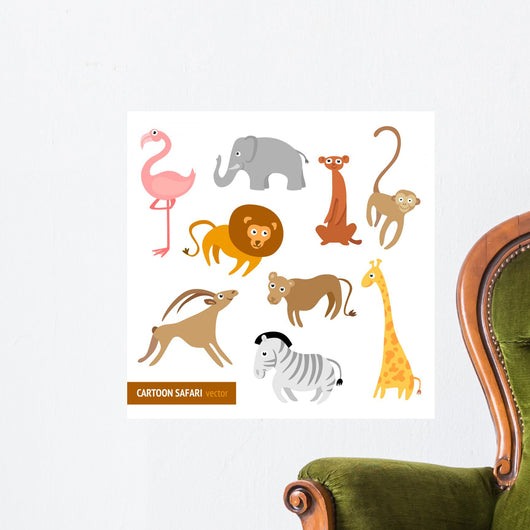 Cute Animals Wall Decal