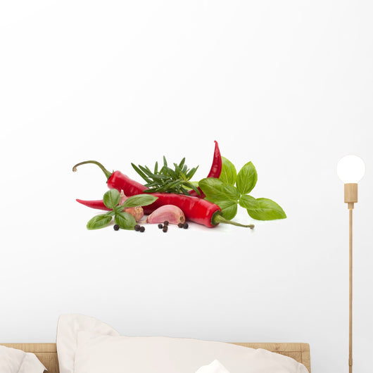 Chili Pepper and Flavoring Wall Decal