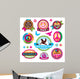 Set Peace Symbols and Wall Stickers Wall Decal