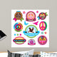 Set Peace Symbols and Wall Stickers Wall Decal