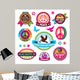Set Peace Symbols and Wall Stickers Wall Decal