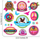 Set Peace Symbols and Wall Stickers Wall Decal