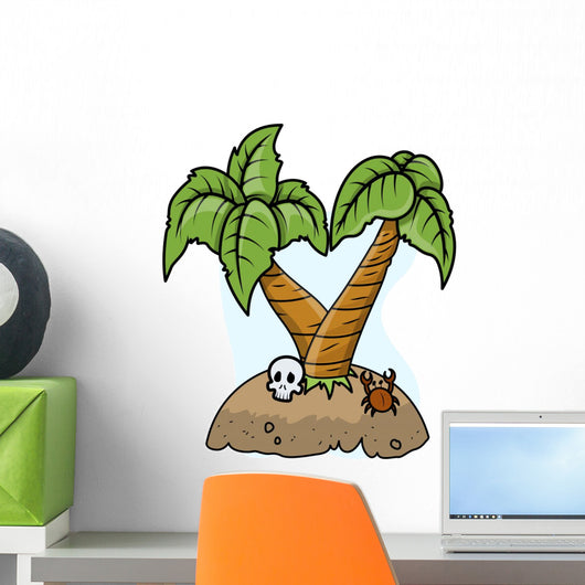 Abandoned Island Pirate Shore Wall Decal