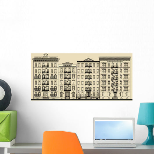 Old Building and Facades Wall Decal