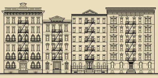 Old Building and Facades Wall Decal