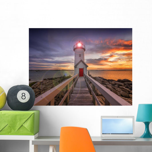 Lighthouse Gloucester Ma Usa Wall Decal