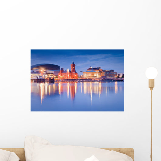 Cardiff Bay Cityscape Wall Decal