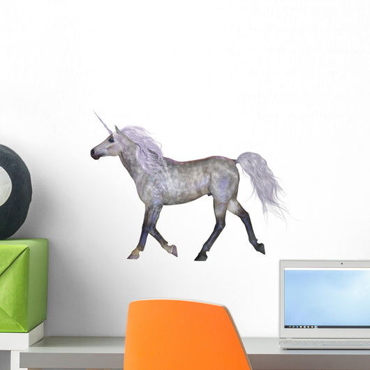 Unicorn White Wall Decal