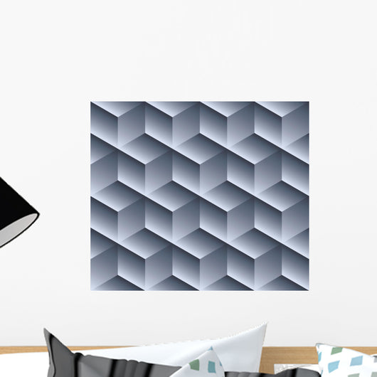 Seamless Geometric Pattern Wall Decal
