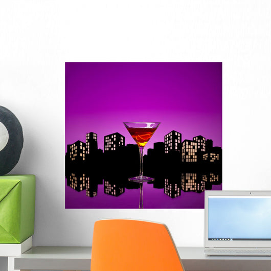 Metropolis Manhattan Cocktail Wall Decal