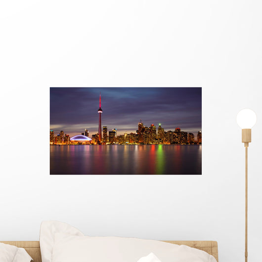 Toronto Skyline Night and Wall Decal