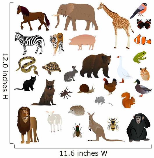 Animals 2 Wall Decal