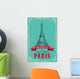 Eiffel Tower for Retro Wall Decal