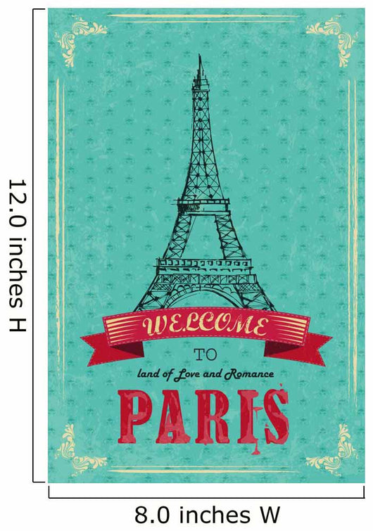 Eiffel Tower for Retro Wall Decal