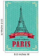 Eiffel Tower for Retro Wall Decal