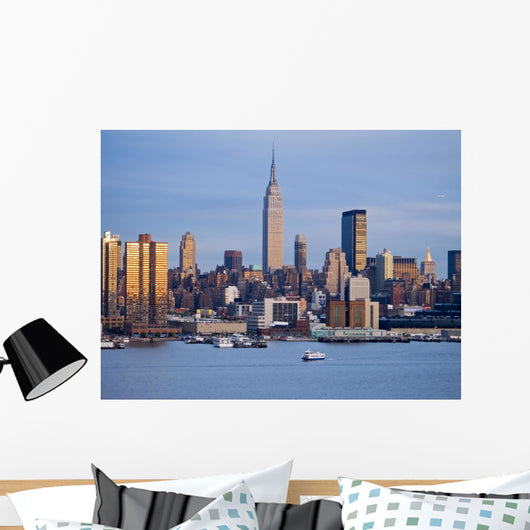 Ny Skyline Dusk Wall Decal