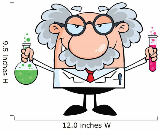 Experimenting Mad Scientist Wall Decal