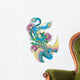 Japanese Style Peacock Wall Decal