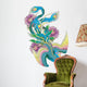 Japanese Style Peacock Wall Decal