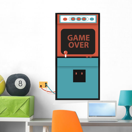 Retro Arcade Machine Wall Decal