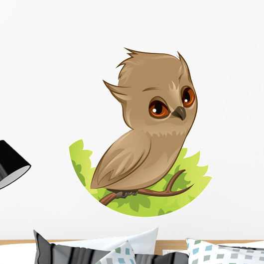 Owl Branch Wall Decal