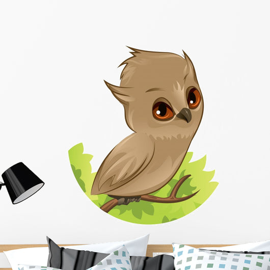 Owl Branch Wall Decal