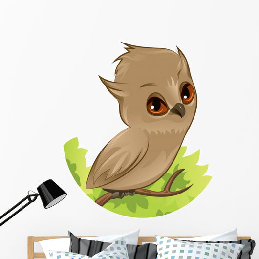 Owl Branch Wall Decal
