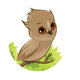 Owl Branch Wall Decal