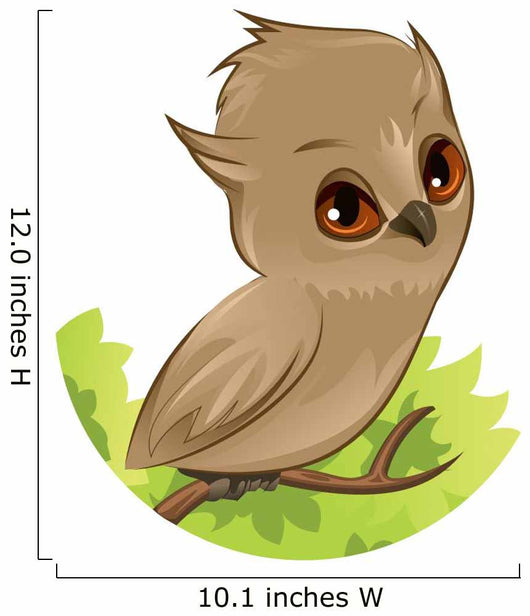 Owl Branch Wall Decal